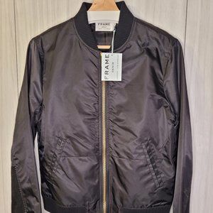 Frame Mixed Media Bomber Jacket